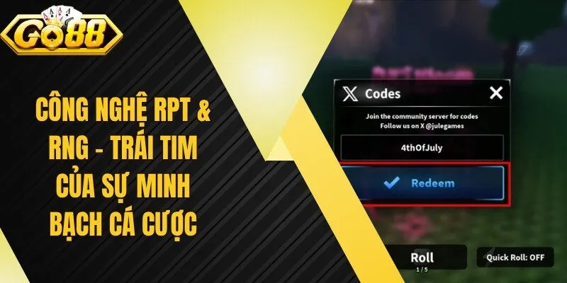 Công nghệ RPT & RNG - Trái tim của sự minh bạch cá cược