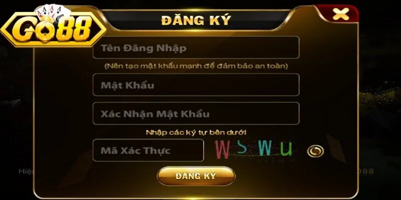 Các bước đăng ký Go88 nhanh gọn, dễ thao tác