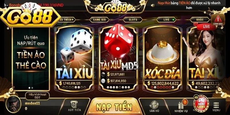 Tài xỉu là trò chơi không thể thiếu ở bất cứ cổng game trực tuyến hiện đại